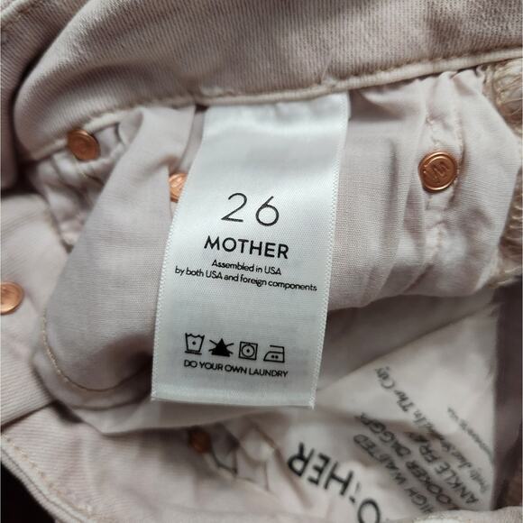 Mother High Waisted Looker Dagger Ankle Fray Pretty Just Strolled In The City - Picture 5 of 11